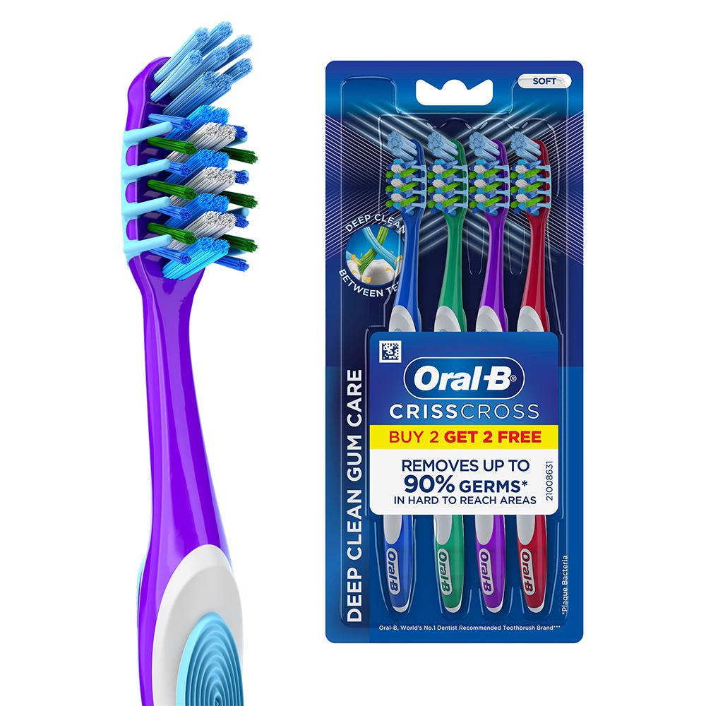 ORAL-B | Oral-B Pro Health Criss Cross Gum Care Soft Toothbrush (Buy 2 Get 1 Free)