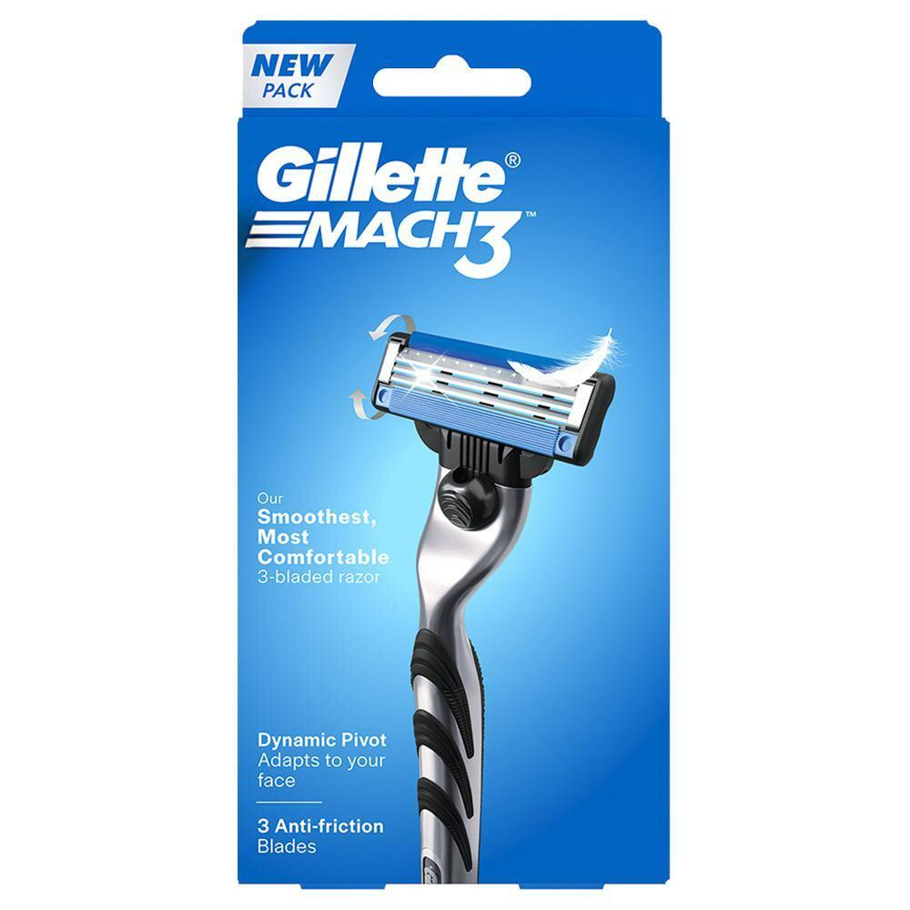 Gillette | Gillette Mach3 Manual Shaving Razor 3 Blades