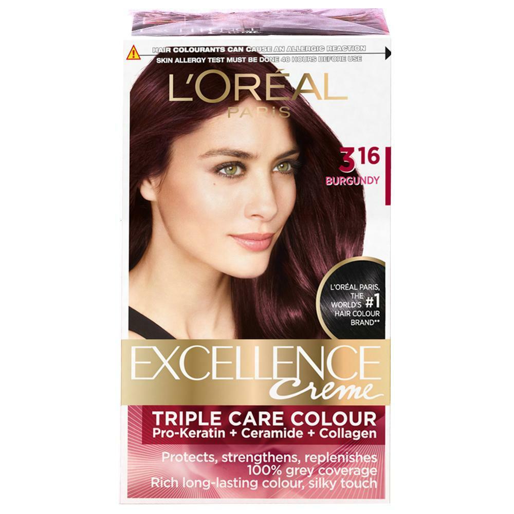 L'Oreal Paris | L'Oreal Paris Excellence Creme Hair Colour, Burgundy (316) (72 ml+ 100 g)