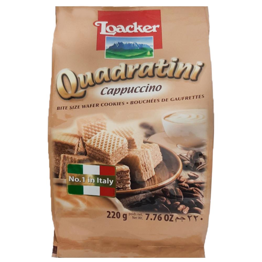 Loacker | Loacker Quadratini Cappuccino Wafer Chocolate Bar 220 g