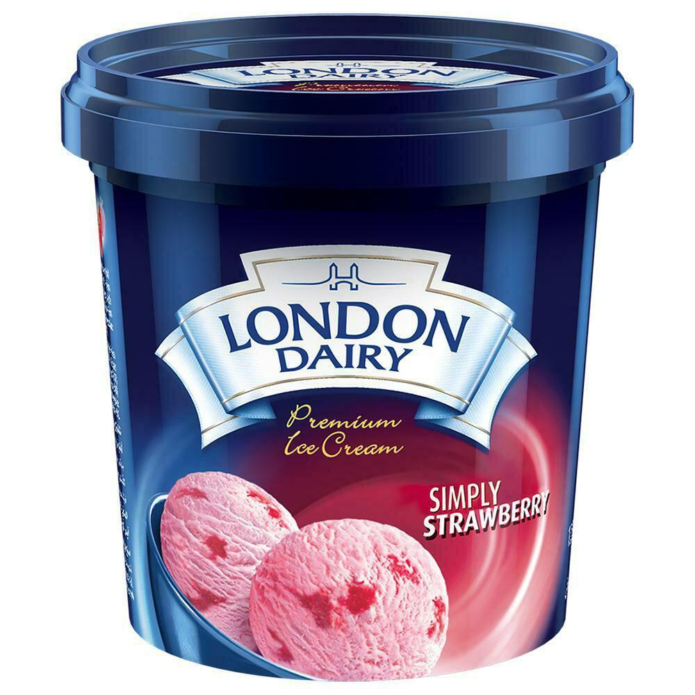 London Dairy | London Dairy Premium Simply Strawberry Ice Cream 125 ml