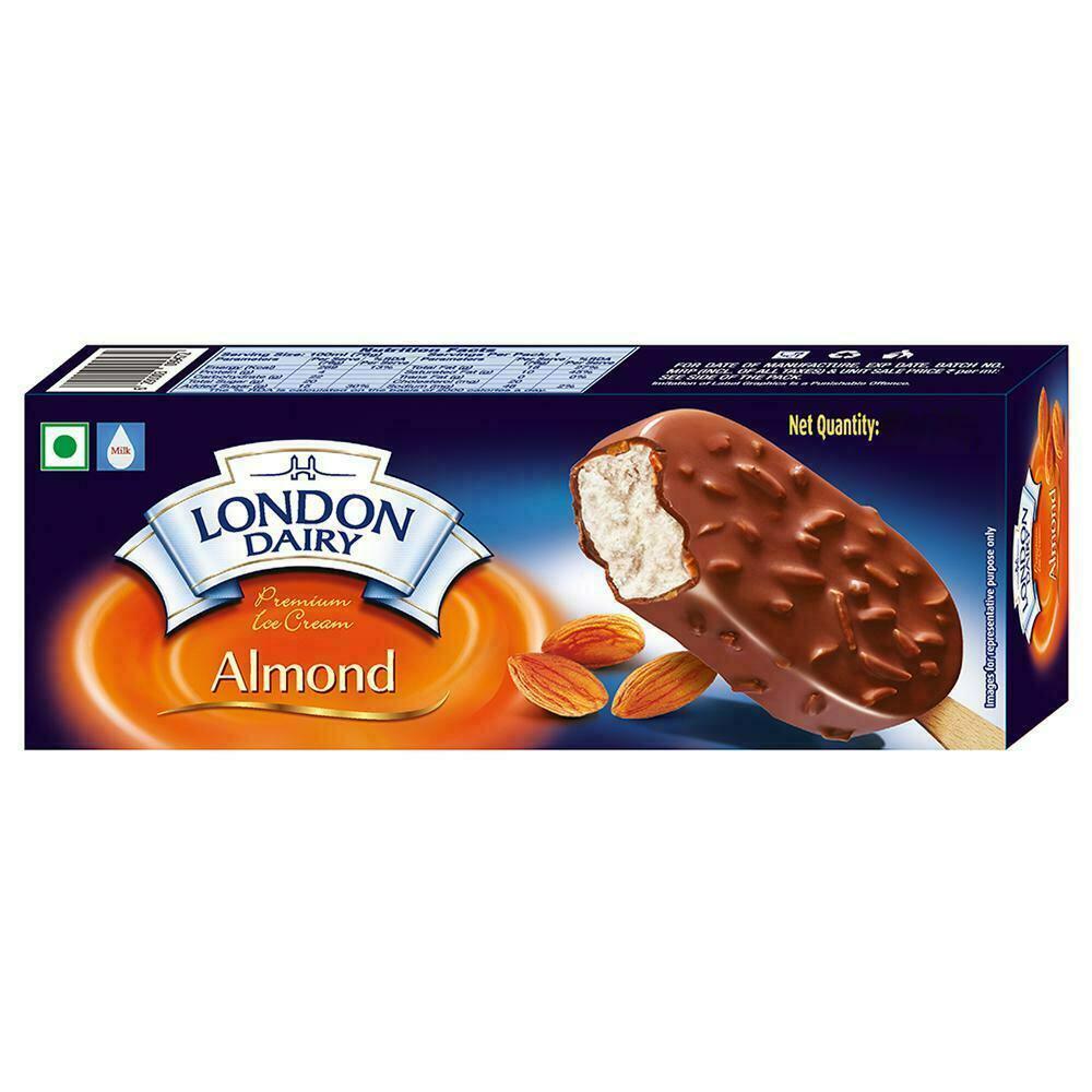 London Dairy | London Dairy Premium Chocolate Almond Ice Cream 110 ml