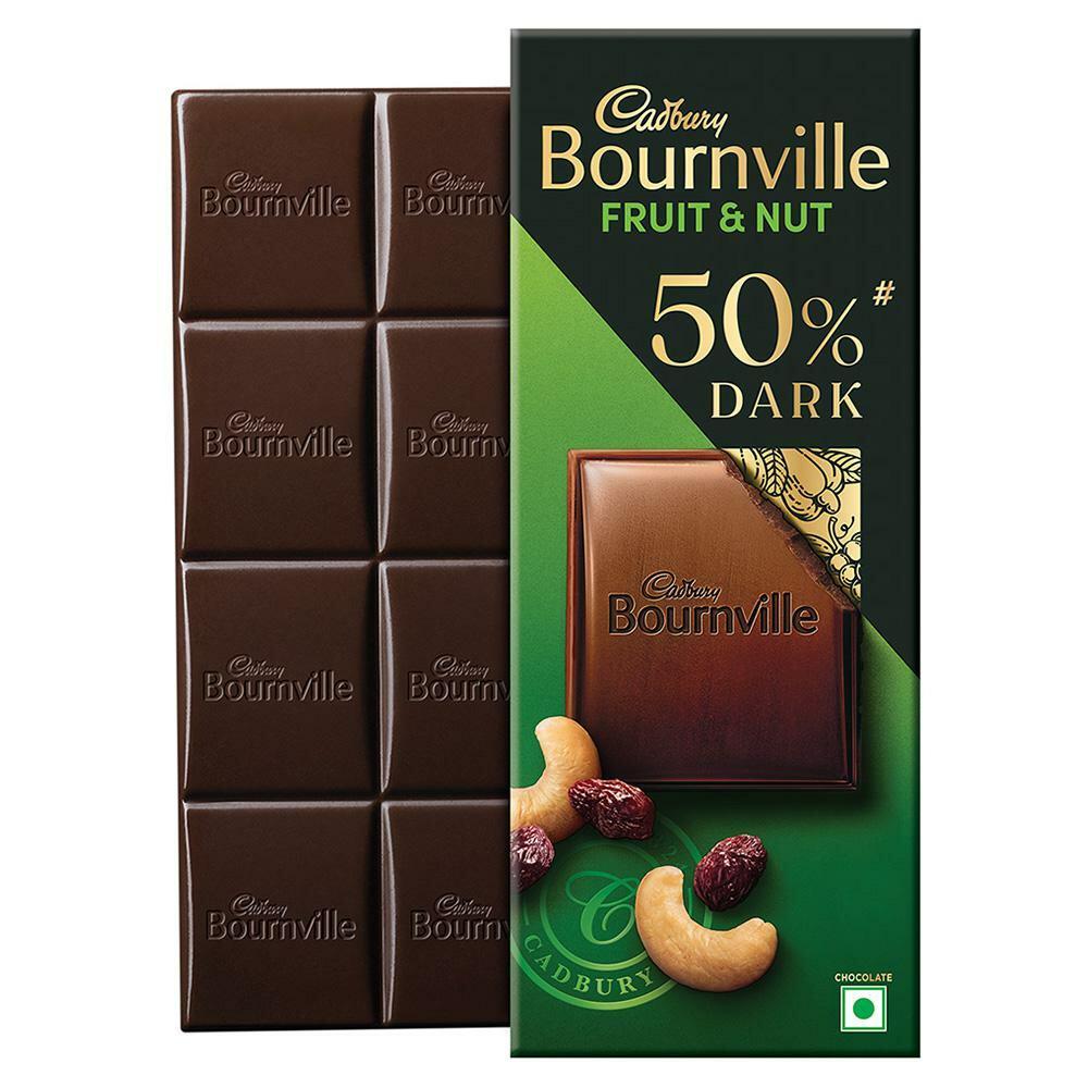 Bournville | Cadbury Bournville Raisin; Nut Dark Chocolate Bar 80 g