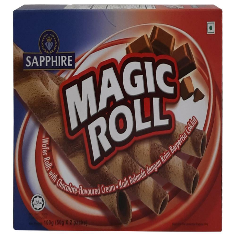 Sapphire | Sapphire Magic Roll Chocolate Wafer Roll 100 g