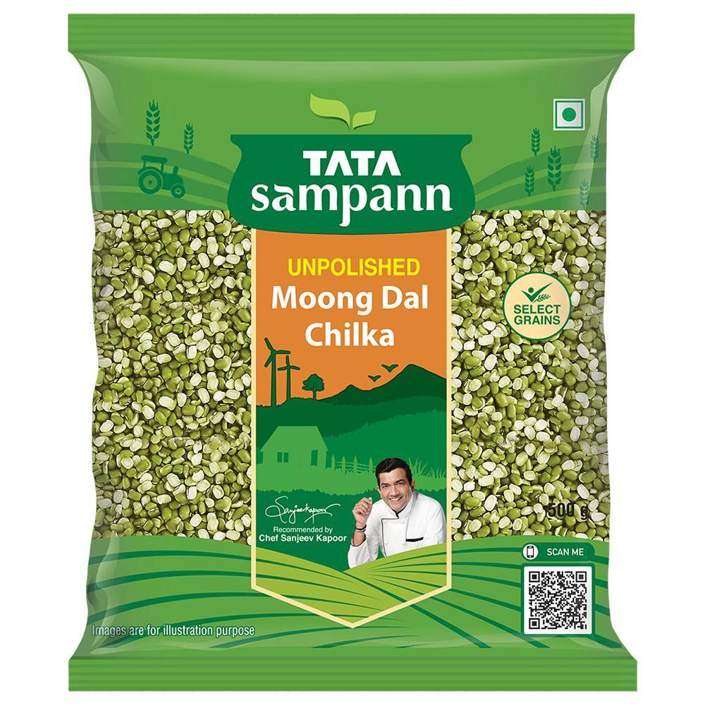 Tata Sampann | Tata Sampann Unpolished Chilka Moong 500 g