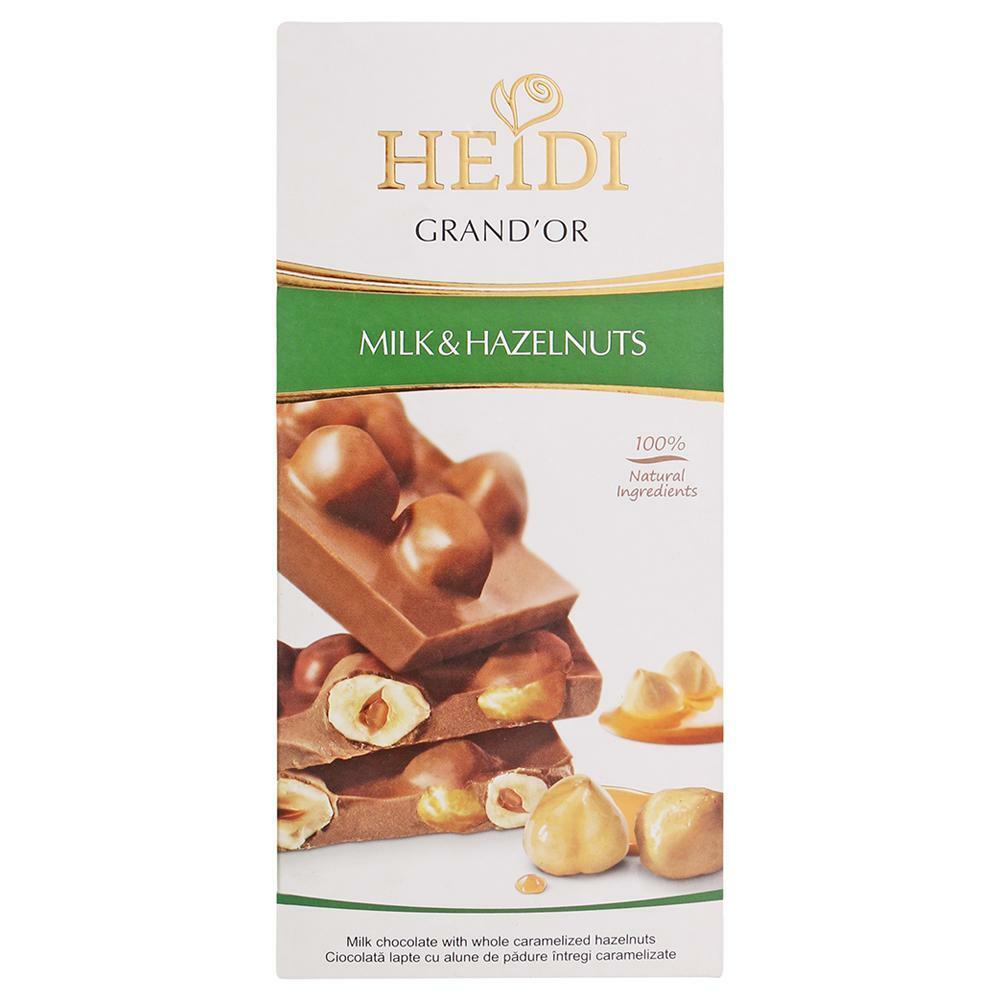 Heidi | Heidi Grand'Or Hazelnuts Milk Chocolate Bar 100 g
