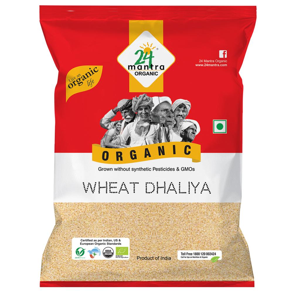 24 Mantra | 24 Mantra Organic Wheat Daliya 500 g