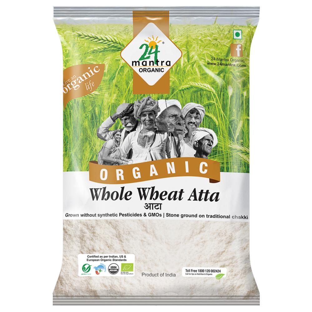 24 Mantra | 24 Mantra Organic Whole Wheat Atta 5 kg