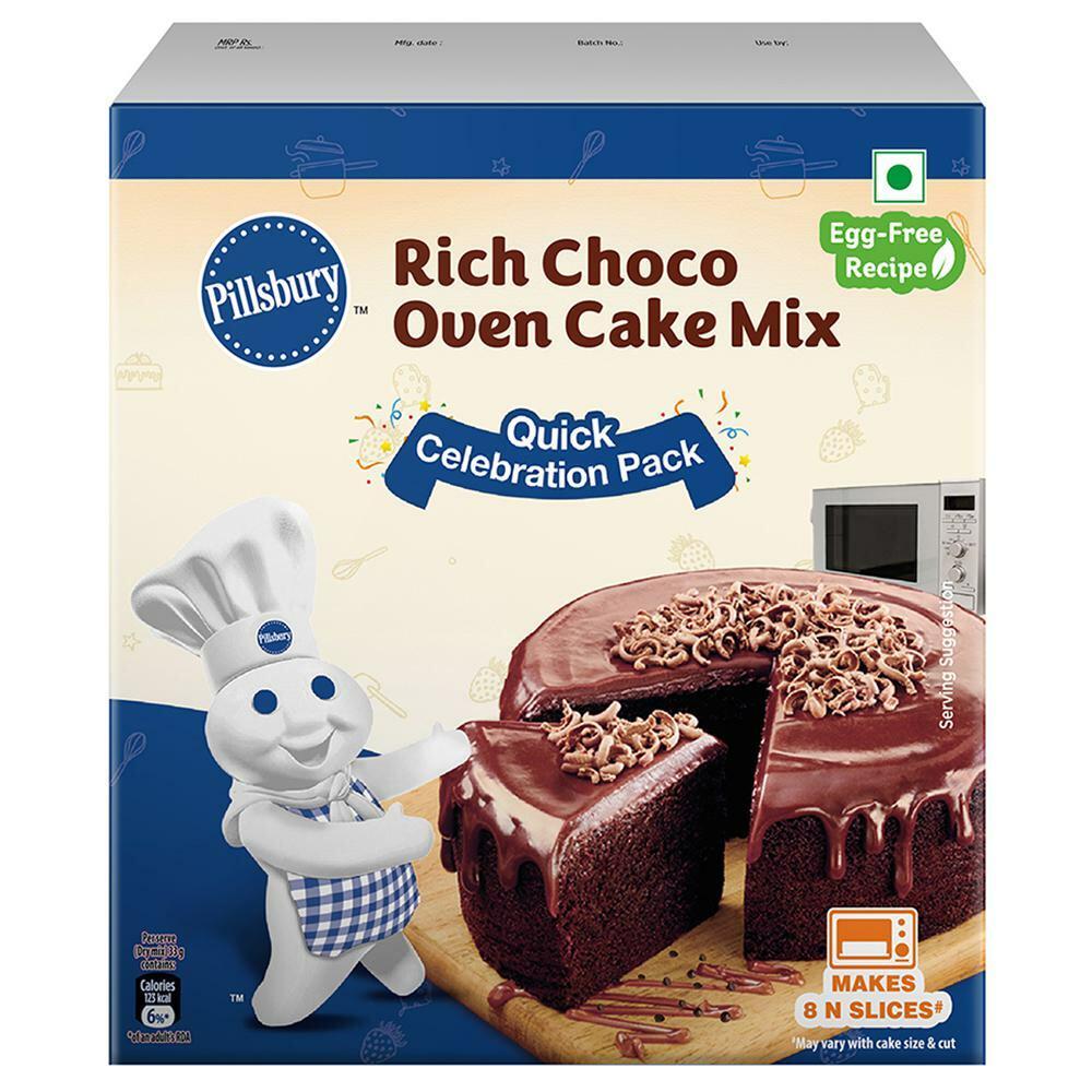 PILLSBURY | Pillsburry Eggless Rich Choco Oven Cake Mix 270 g