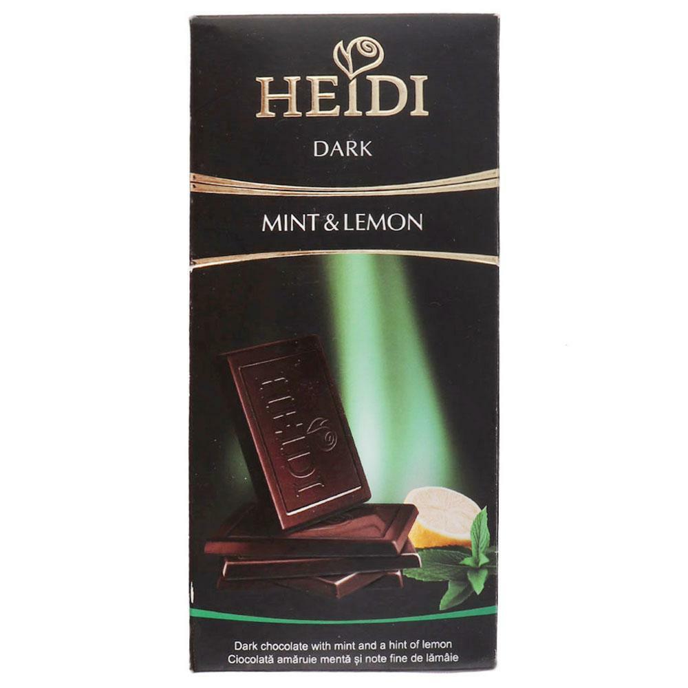 Heidi | Heidi Mint and Lemon Dark Chocolate Bar 80 g