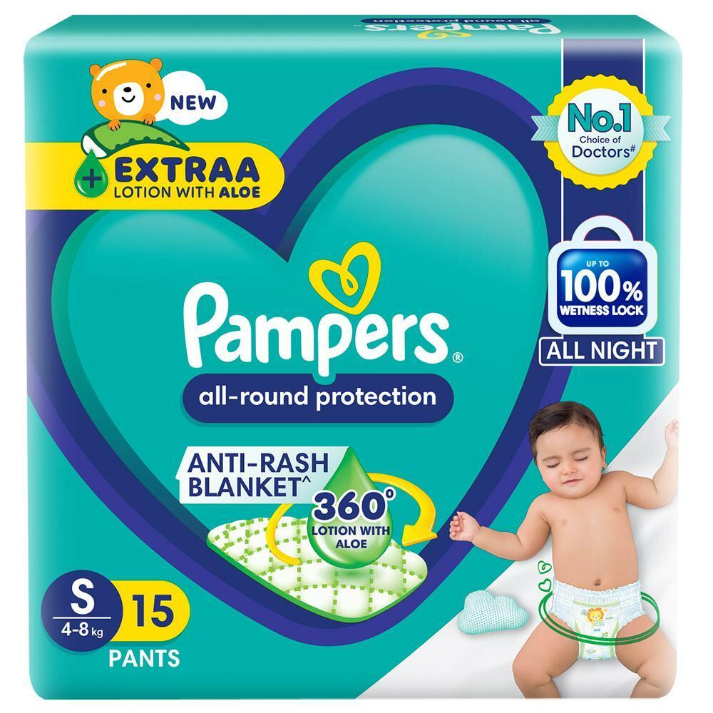 PAMPERS | Pampers All-Round Protection Diaper Pants (S) 15 count (4 - 8 kg)