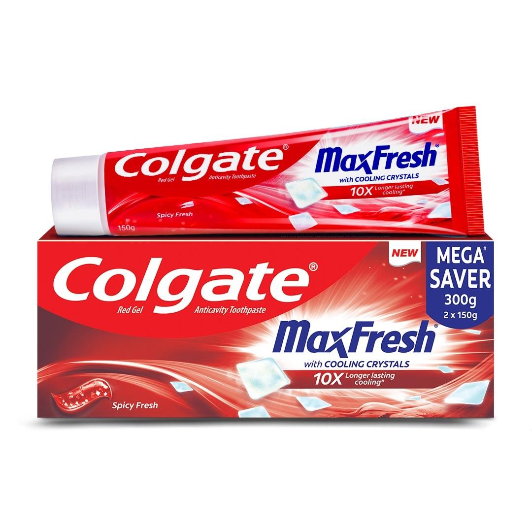 Colgate | Colgate Max Fresh Spicy Fresh Red Gel Toothpaste 150 g (Pack of 2)