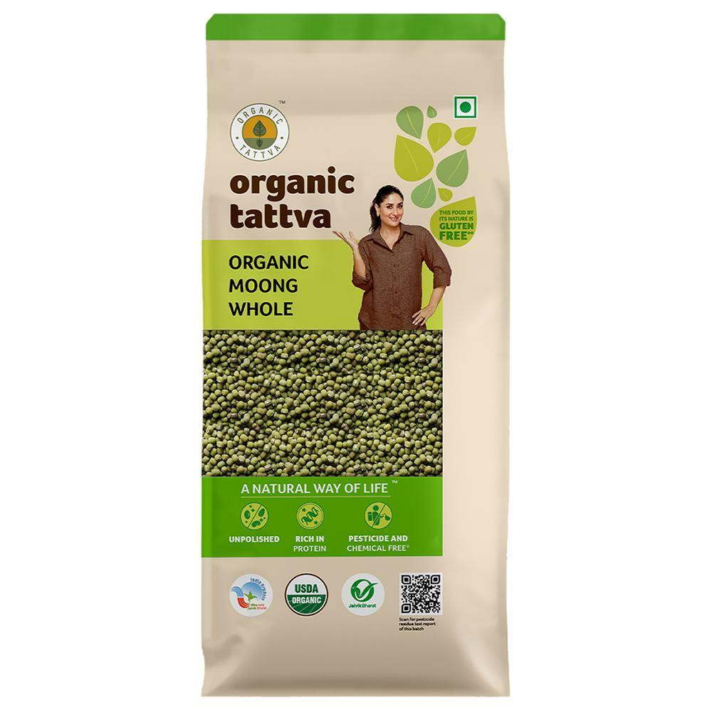 Organic Tattva | Organic Tattva Whole Moong Dal 1 kg