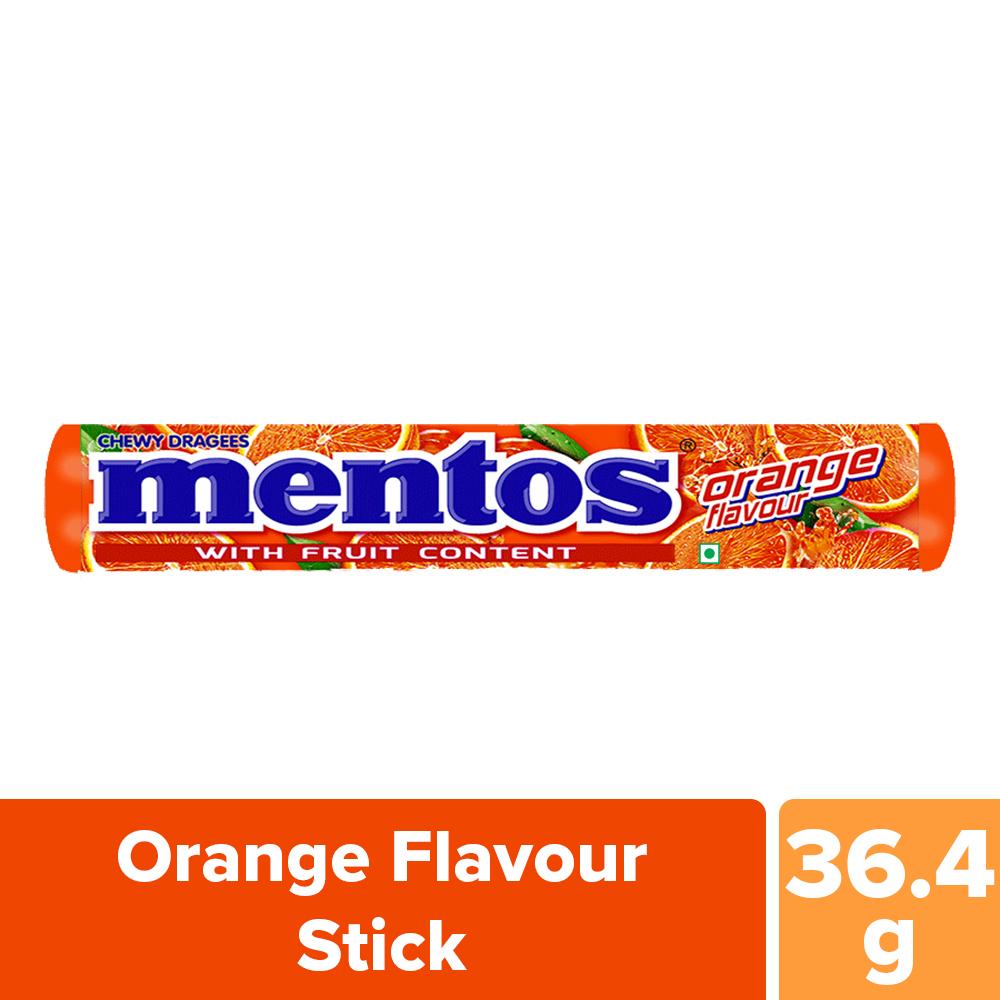 MENTOS | Mentos Orange Chewy Dragees 36.4 g