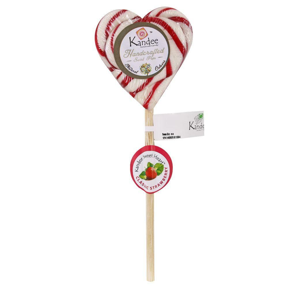 Kandee | Kandee Sweet Heart Strawberry Swirl Pops  28 g (6 Pcs)