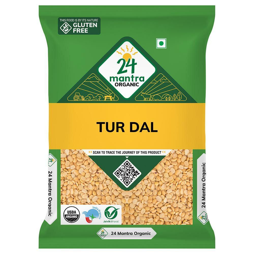 24 Mantra | 24 Mantra Organic Tur / Arhar Dal 1 kg
