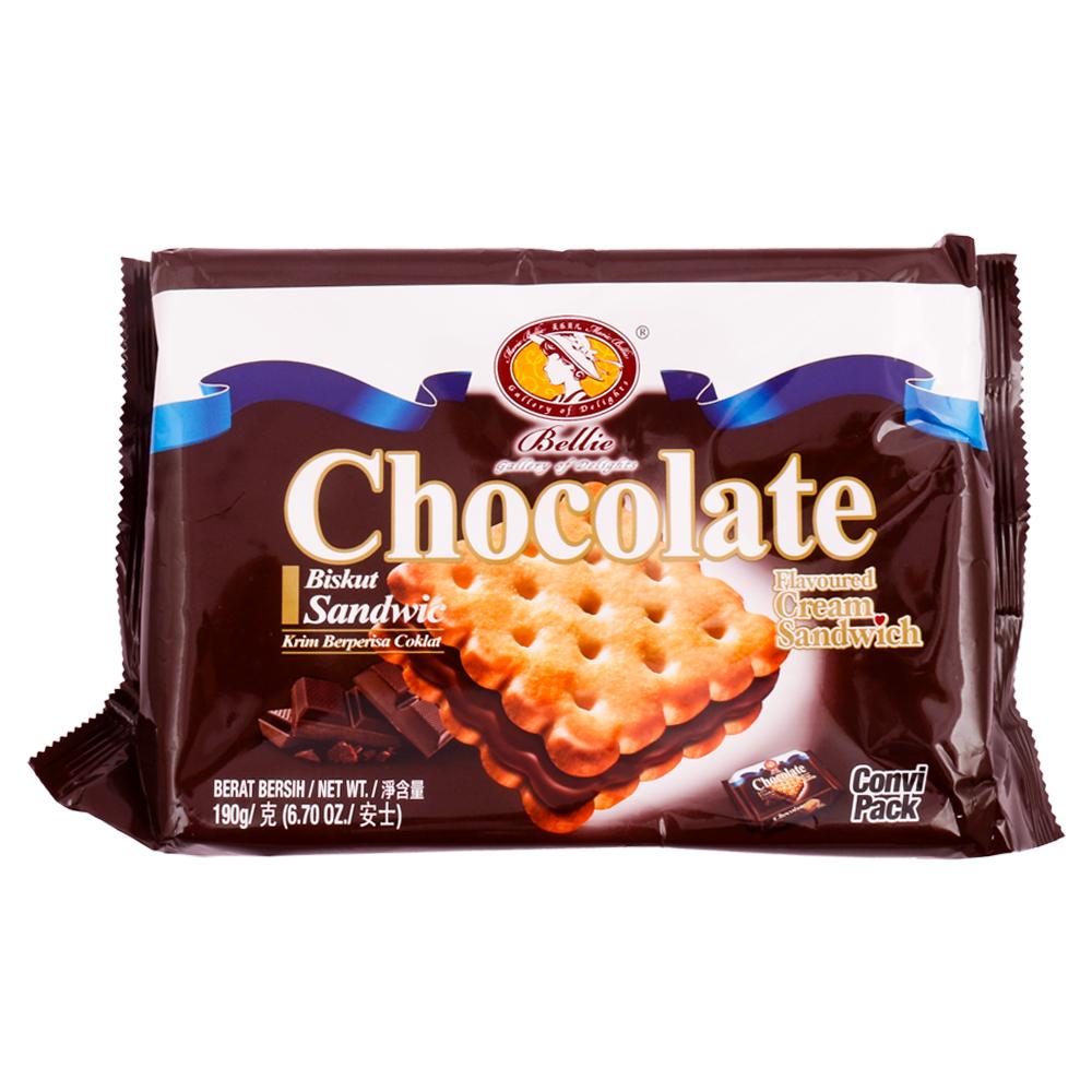Bellie | Bellie Chocolate Cream Sandwich Biscuits 190 g