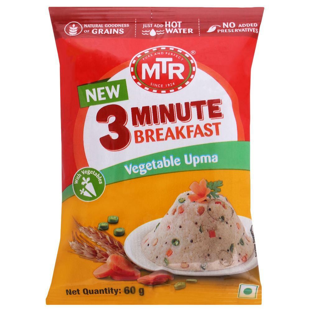 MTR | MTR 3 Minute Breakfast Instant Vegetable Upma Mix 60 g