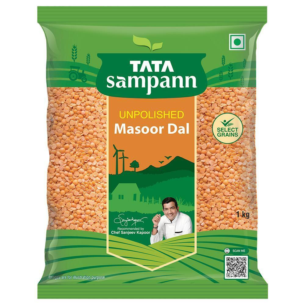 Tata Sampann | Tata Sampann Unpolished Masoor Dal 1 kg