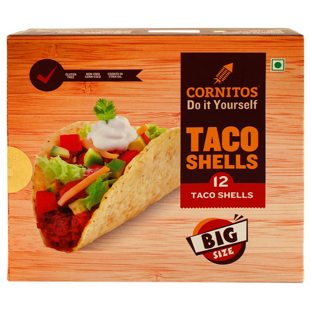 CORNITOS | Cornitos Big Size Taco Shells 180 g (Pack of 12)