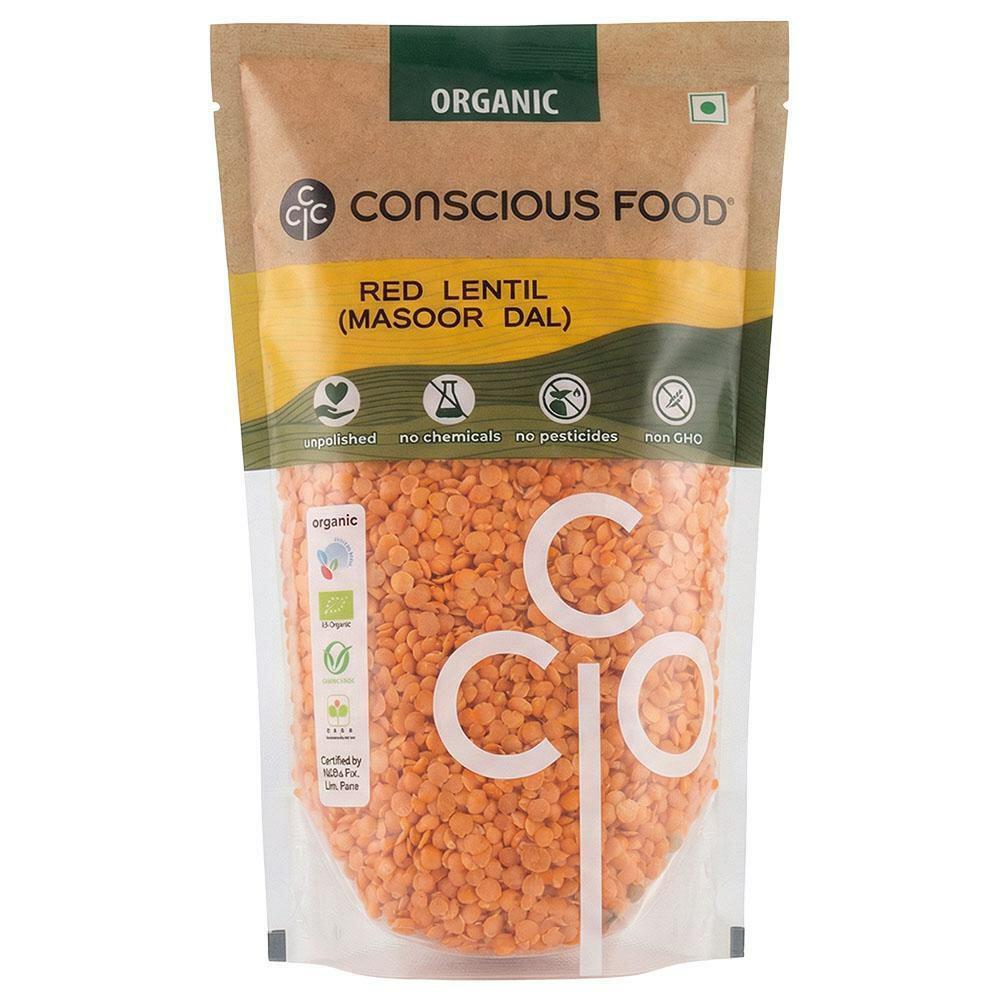Conscious Food | Conscious Food Organic Masoor Dal 500 g