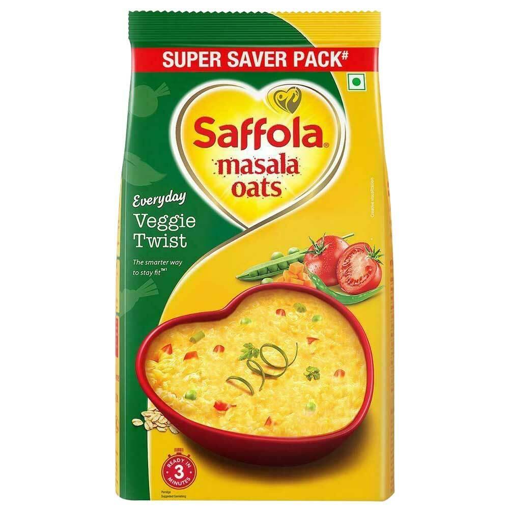 SAFFOLA | Saffola Veggie Twist Instant Masala Oats 500 g