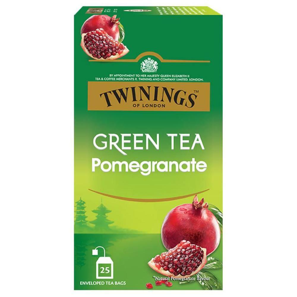 Twinings | Twinings Pomegranate Green Tea Bags 25 pcs