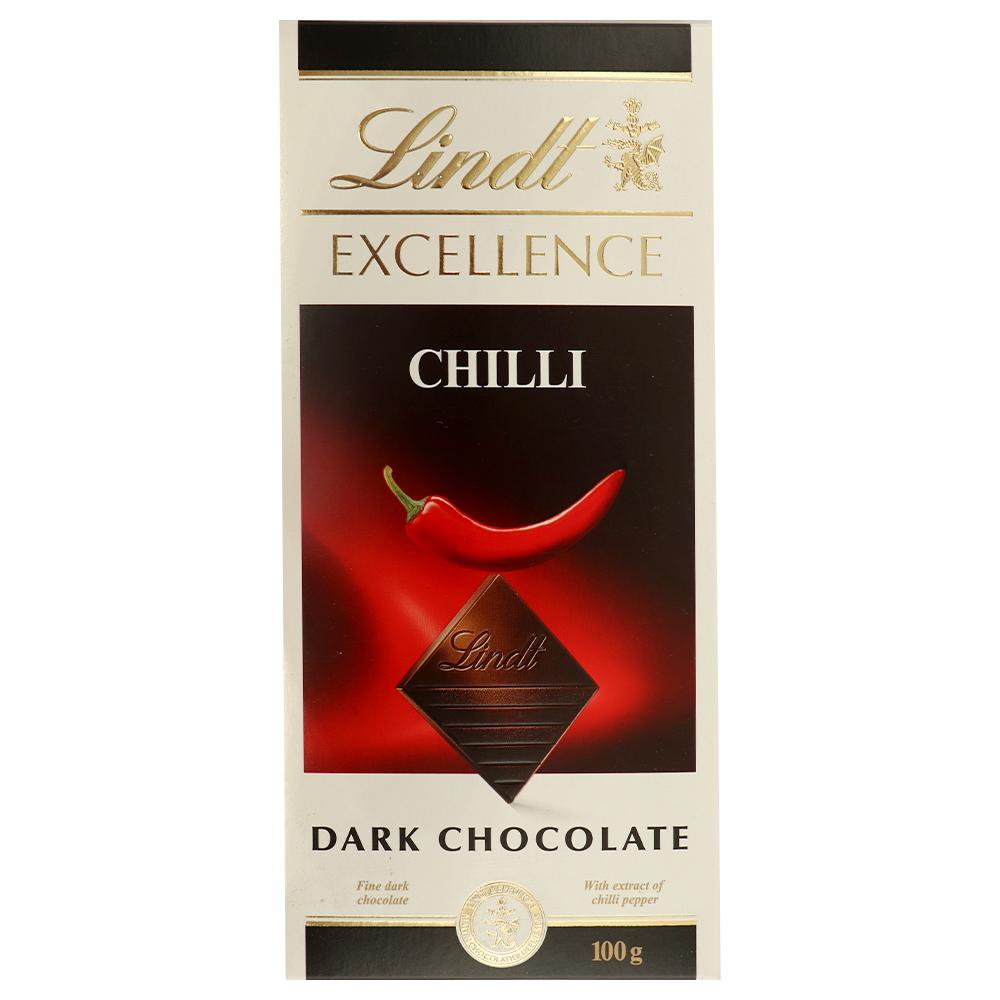 Lindt | Lindt Excellence Chilli Dark Chocolate 100 g