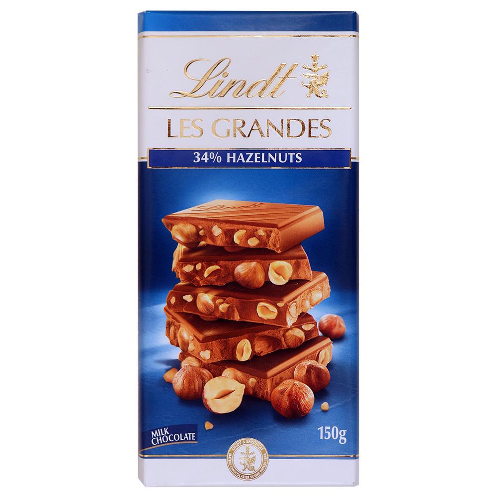 Lindt | Lindt Les Grandes Hazelnuts Milk Chocolate 150 g