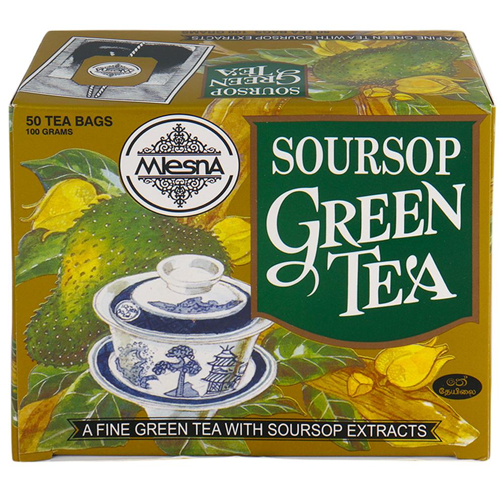 Mlesna | Mlesna Soursop Green Tea Bags 100 g (50 pcs)