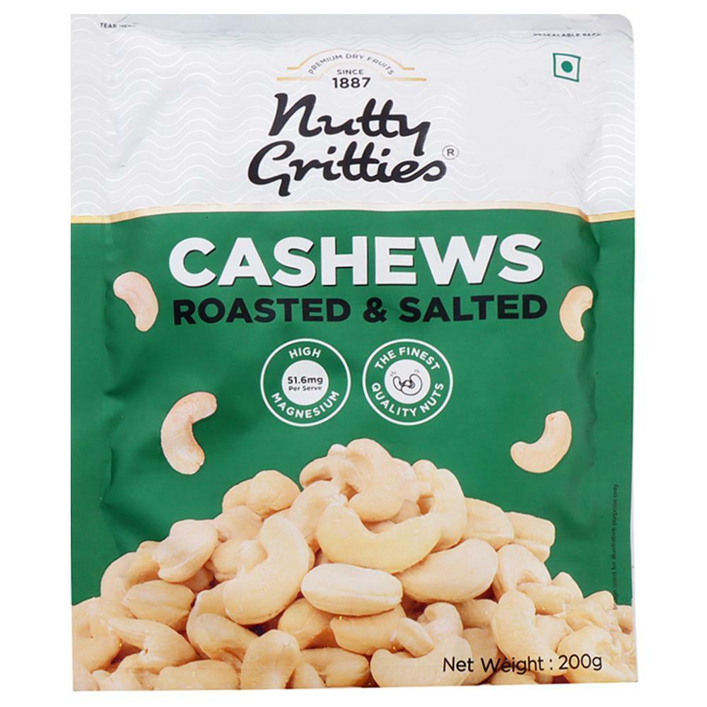 Nutty Gritties | Nutty Gritties Roasted & Salted Cashews 200 g