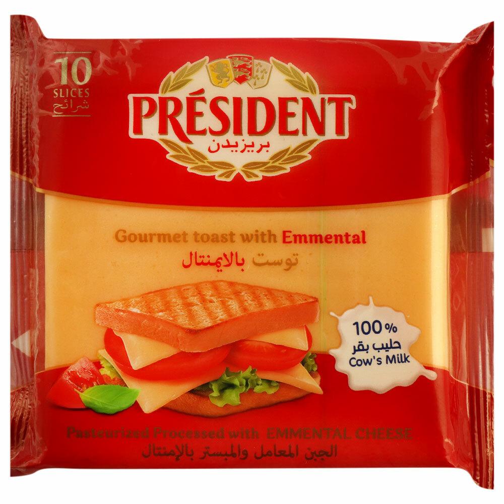 President | President Pasteurized Processed Gourmet Toast Emmental Cheese 200 g