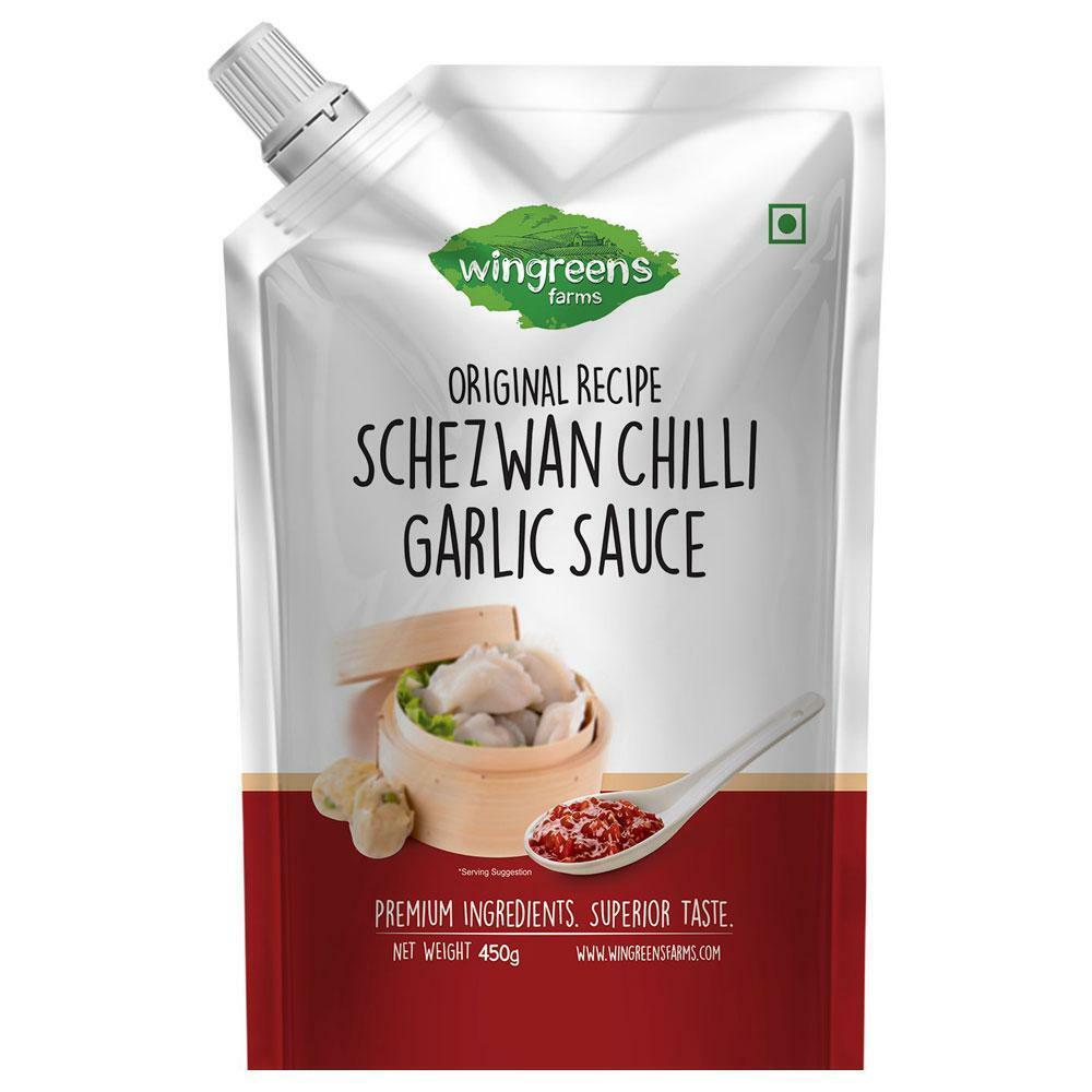 Wingreens Farms | Wingreen Farms Schezwan Chilli Garlic Sauce 450 g
