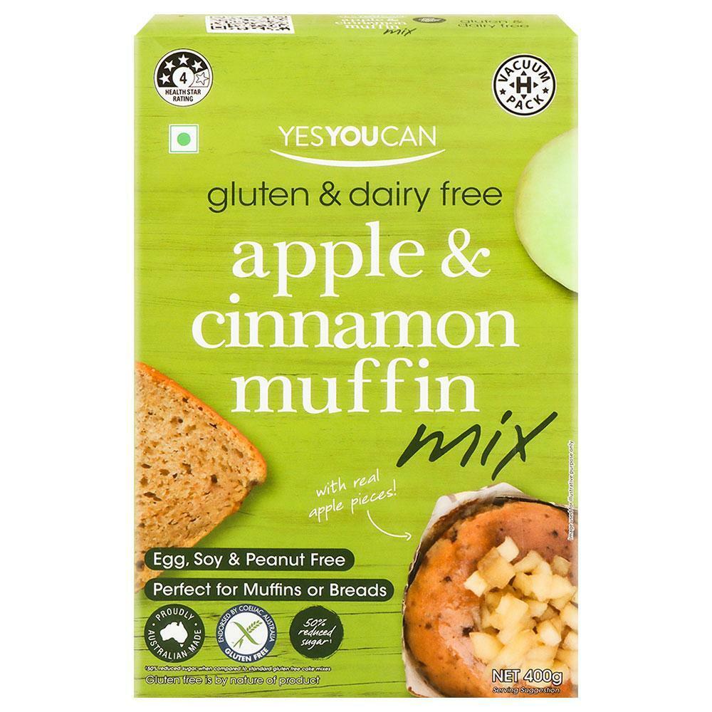 Yes You Can | Yes You Can Gluten & Dairy Free Apple Cinnamon Muffin Mix 400 g