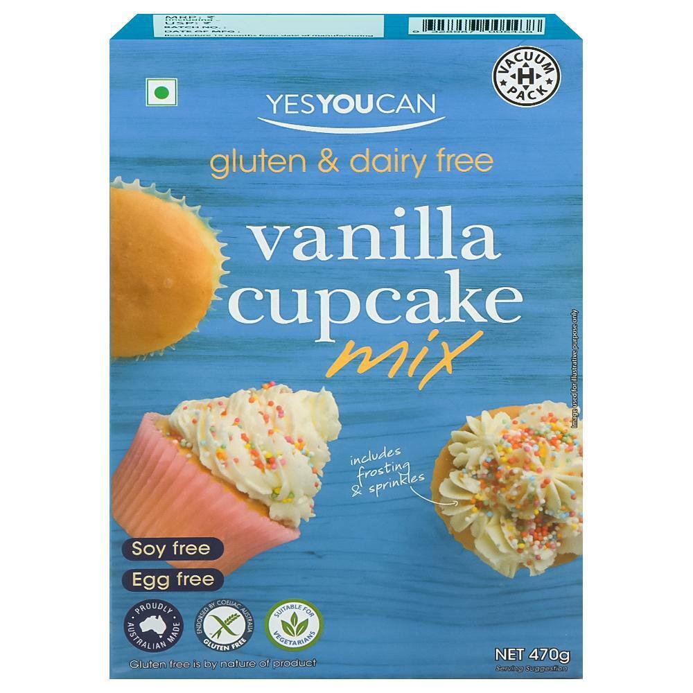 Yes You Can | Yes You Can Gluten & Dairy Free Vanilla Cupcake Mix 470 g
