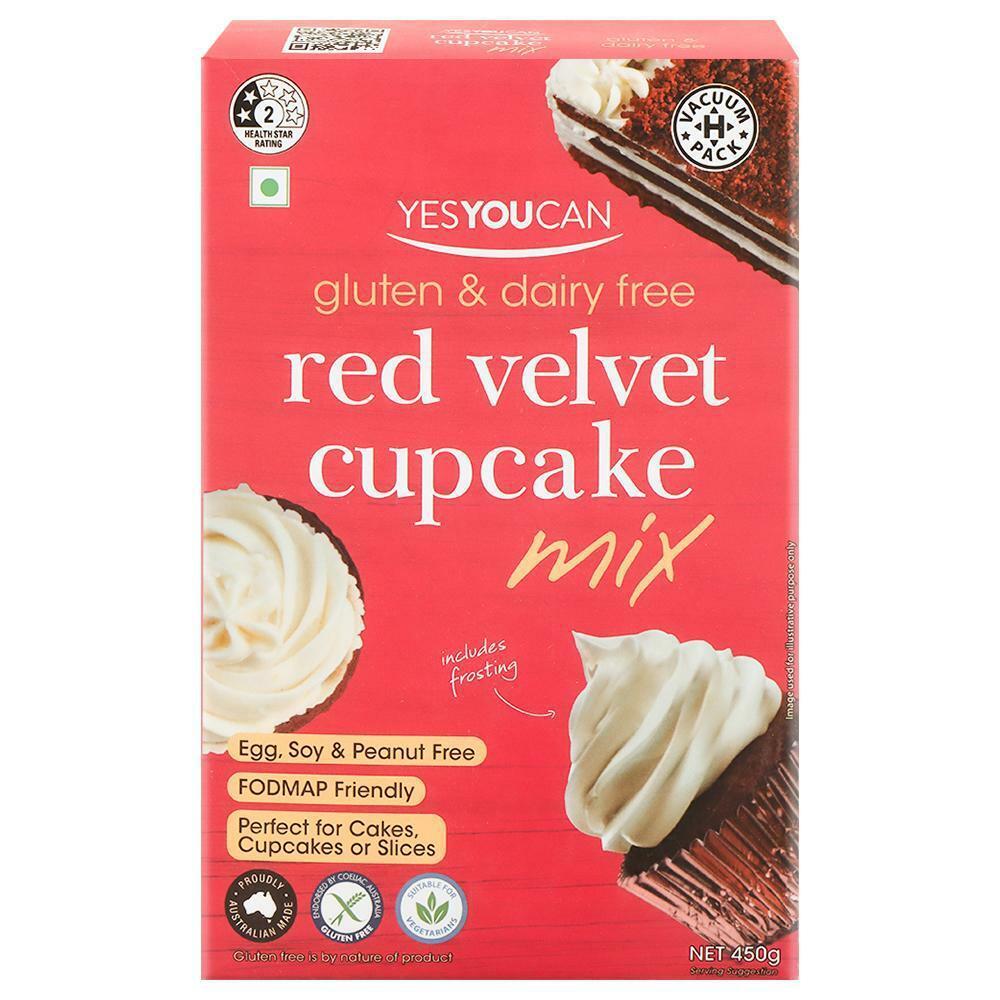 Yes You Can | Yes You Can Gluten & Dairy Free Red Velvet Cupcake Mix 450 ml