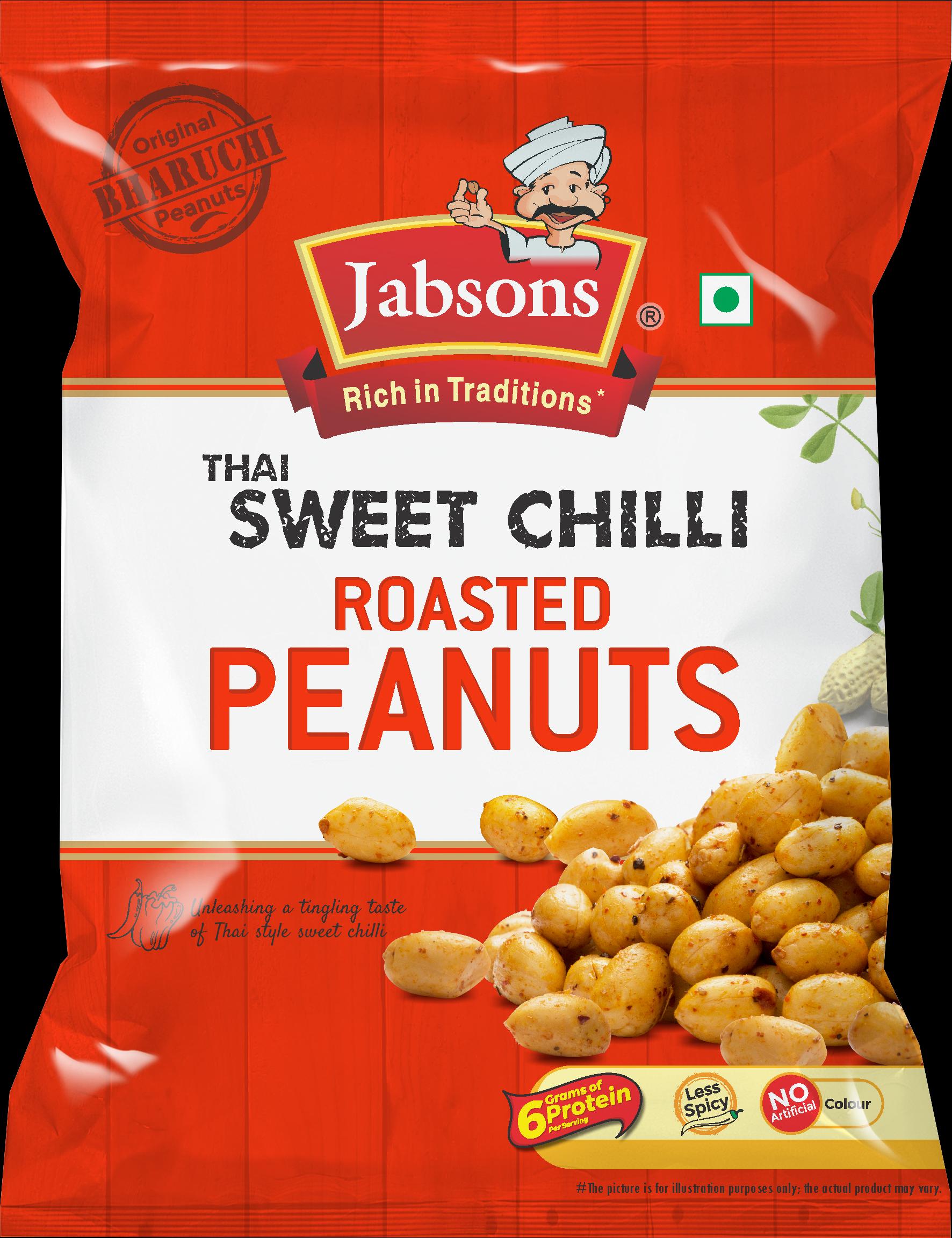 JABSONS | Jabsons Thai Sweet Chilli Roasted Peanuts 140 g