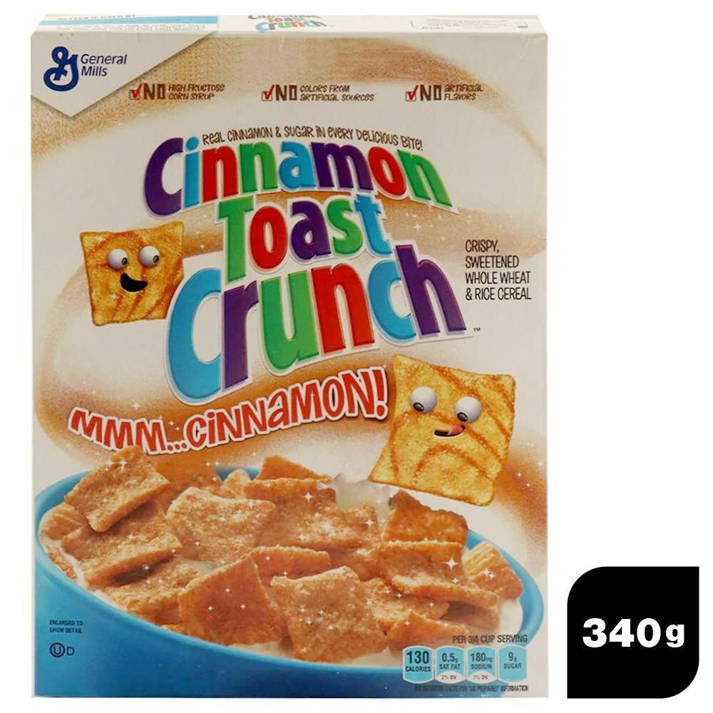 General | General Mills Cinnamon Toast Crunch Crispy Sweetened Whole Wheat & Rice Cereal 345 g