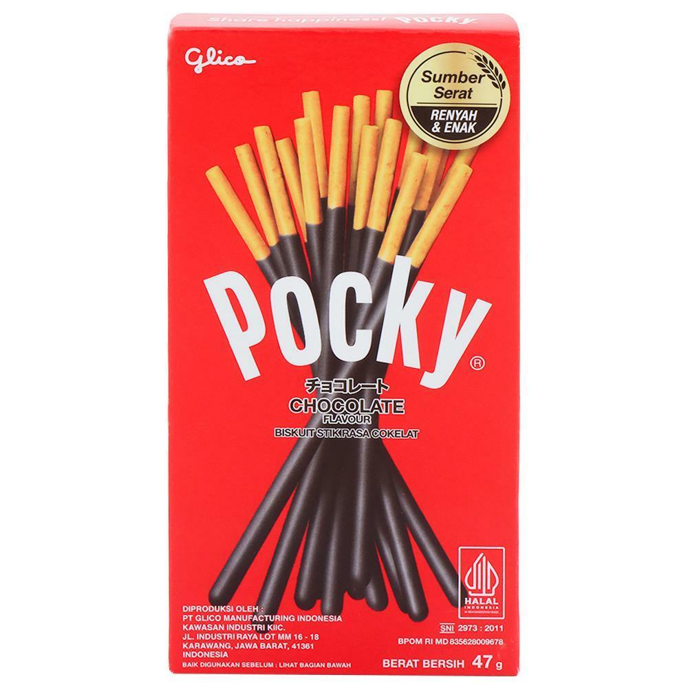 Glico Pokky | Glico Pocky Chocolate Flavour Wafer Biscuit Sticks 47 g