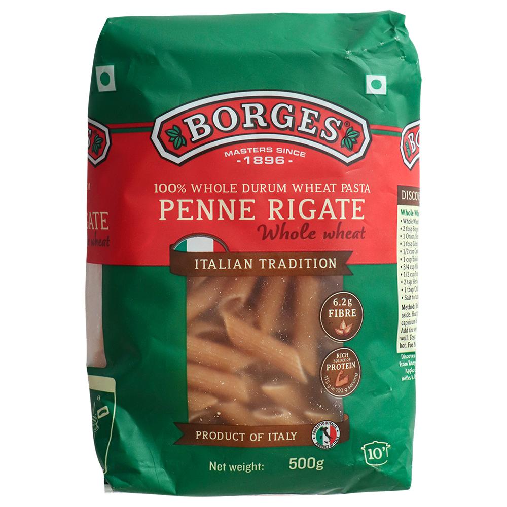 Borges | Borges Whole Wheat Penne Rigate Pasta 500 g