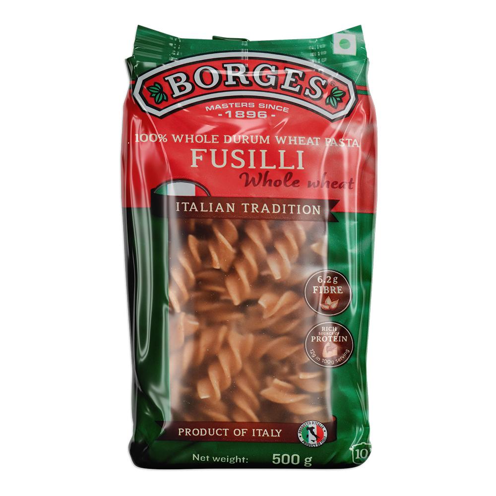 Borges | Borges Whole Wheat Fusilli Pasta 500 g