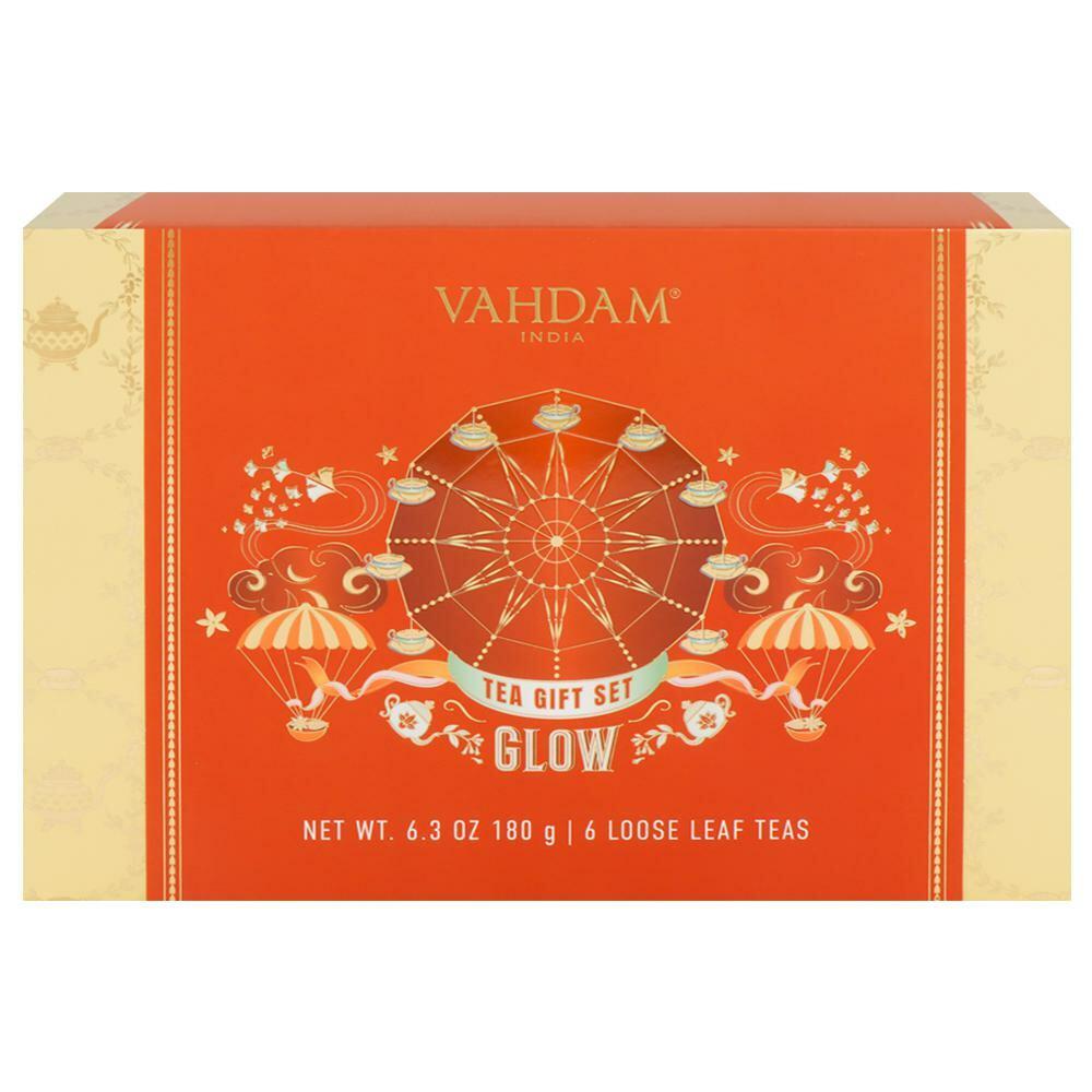 Vahdam | Vahdam Glow Tea Gift Set 180 g (6 Loose Leaf Teas)