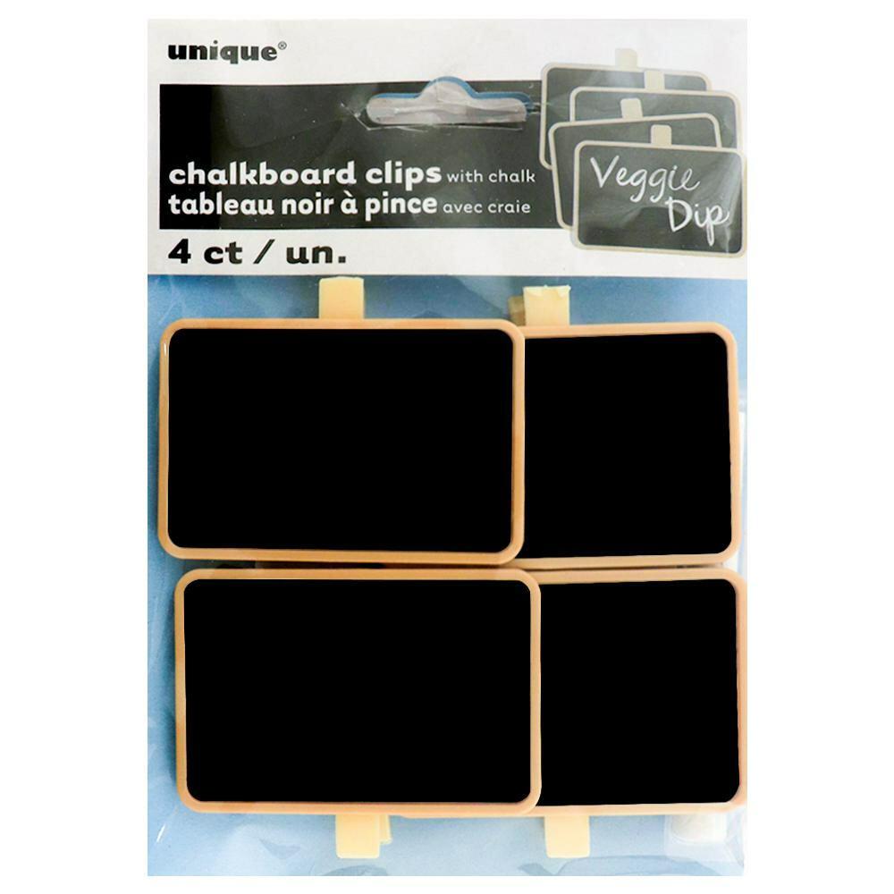 Celebration Essentials | Celebration Essential Chalk Board Clips with Chalk (Pack of 4)