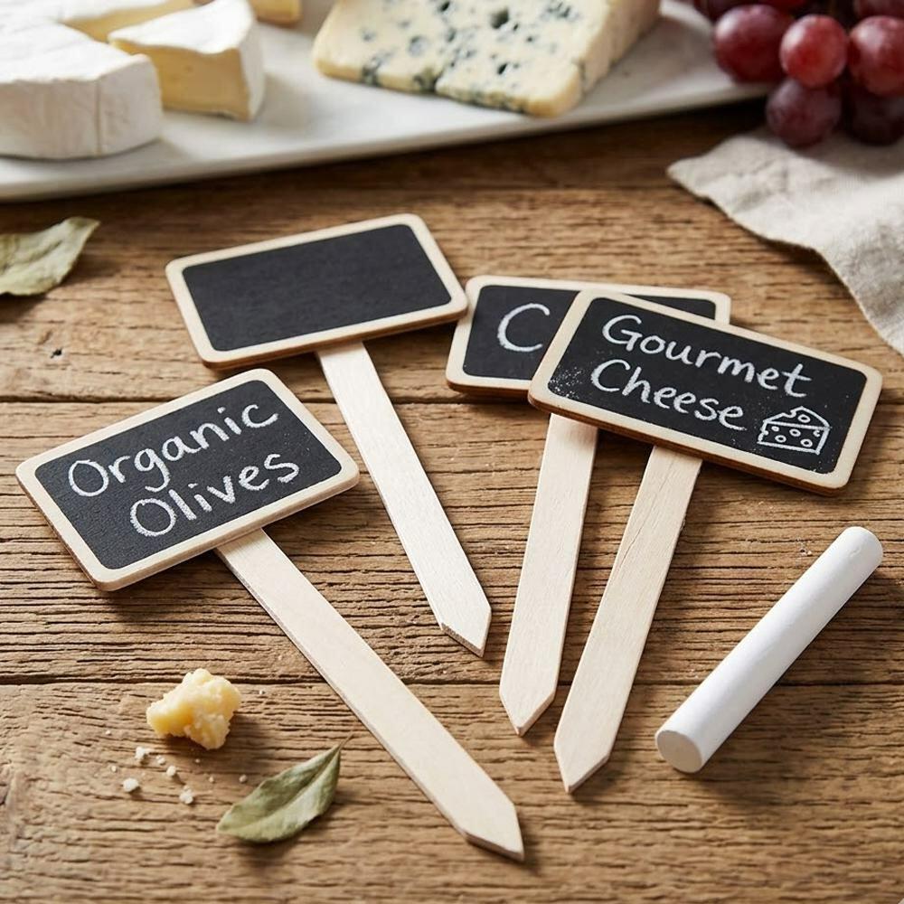 Celebration Essentials | Celebration Essentials Food Sign Picks with Chalk (Pack of 4)
