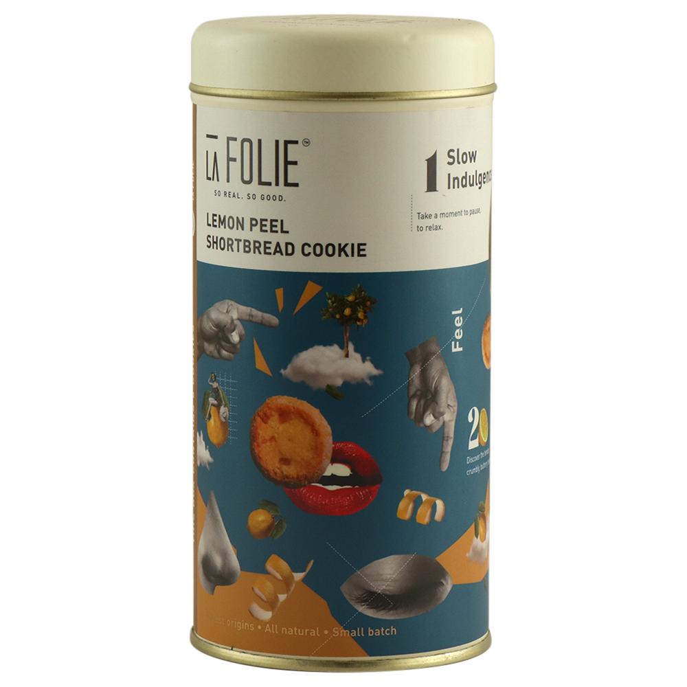 La Folie | La Folie Lemon Peel Shortbread Cookie 150 g