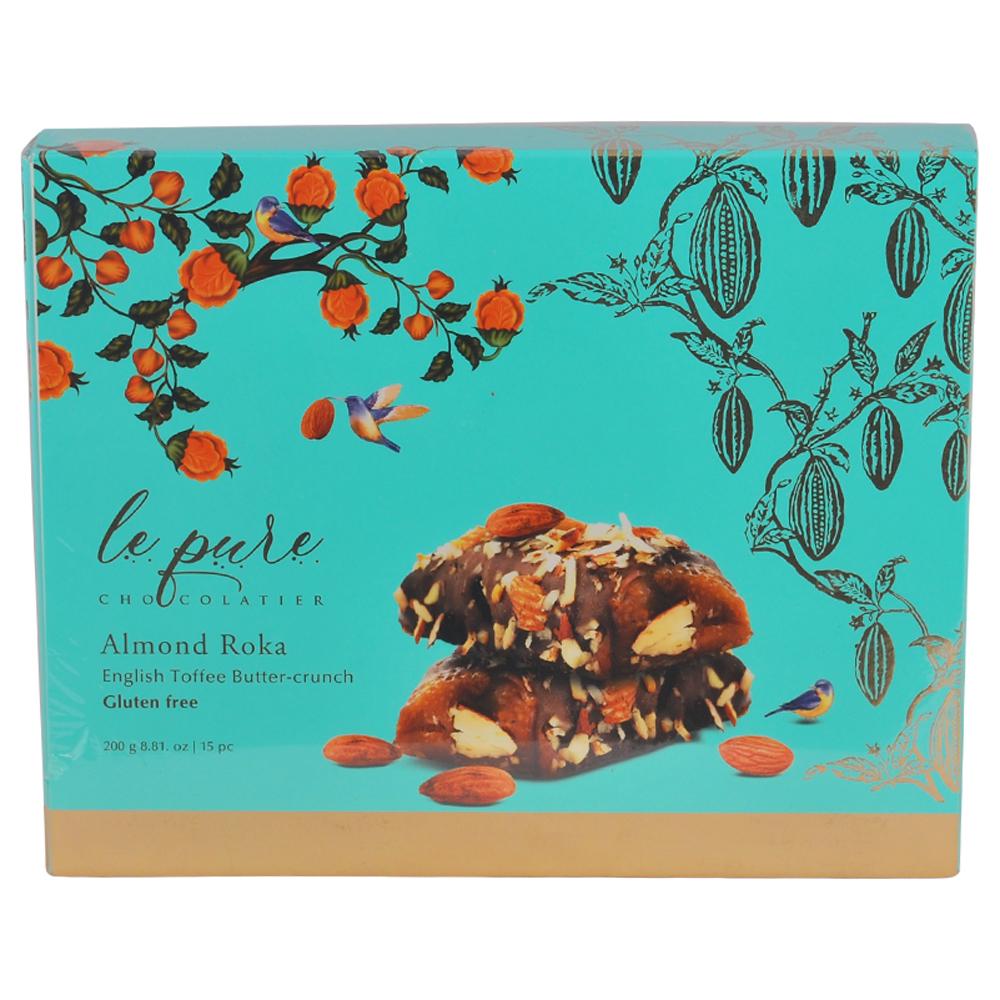 Le Pure Chocolatier | Le Pure Chocolatier Gluten Free Almond Roka Chocolate 200 g