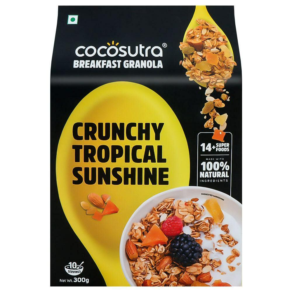 Cocosutra | Cocosutra Crunchy Tropical Sunshine Breakfast Granola 300 g