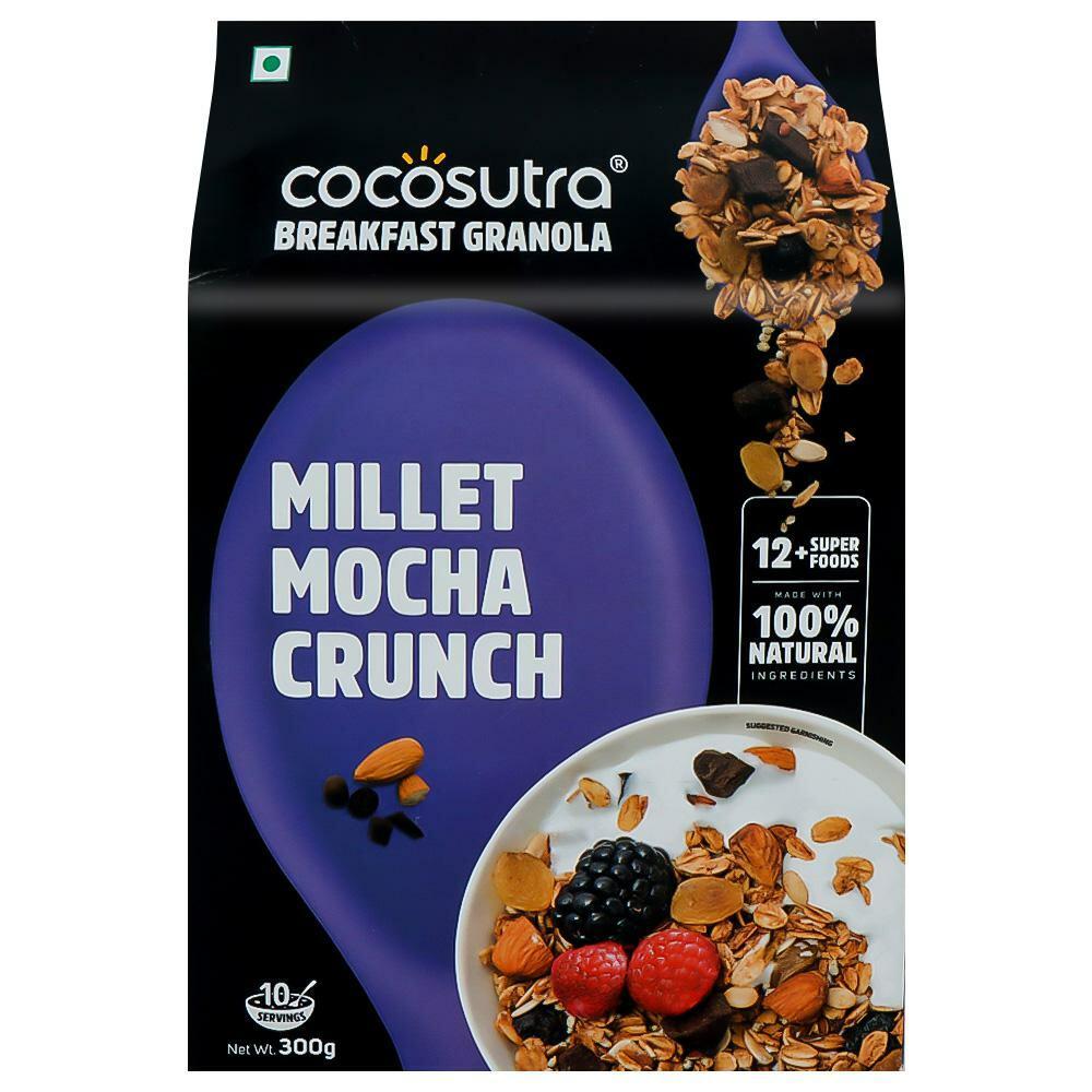 Cocosutra | Cocosutra Millet Mocha Crunch Breakfast Granola 300 g