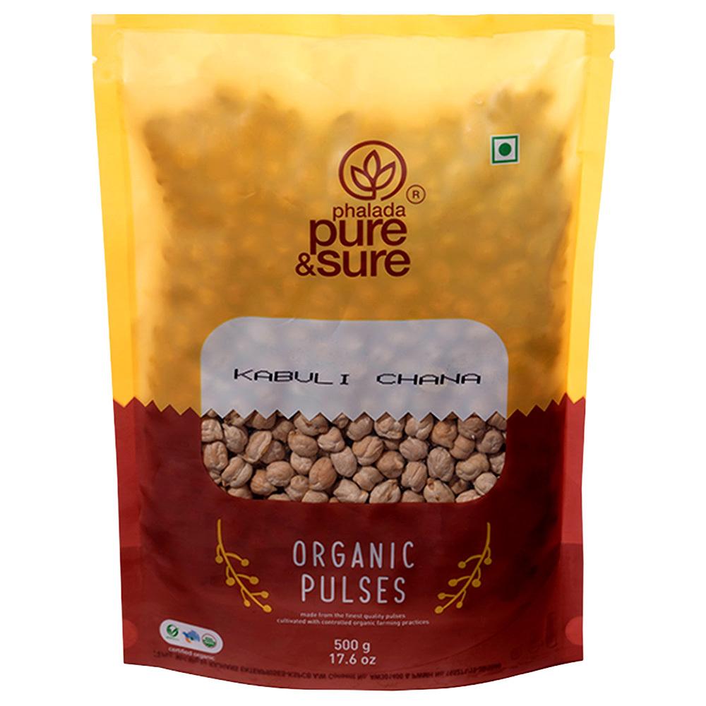Phalada Pure & Sure | Phalada Pure & Sure Organic Kabuli Chana 500 g