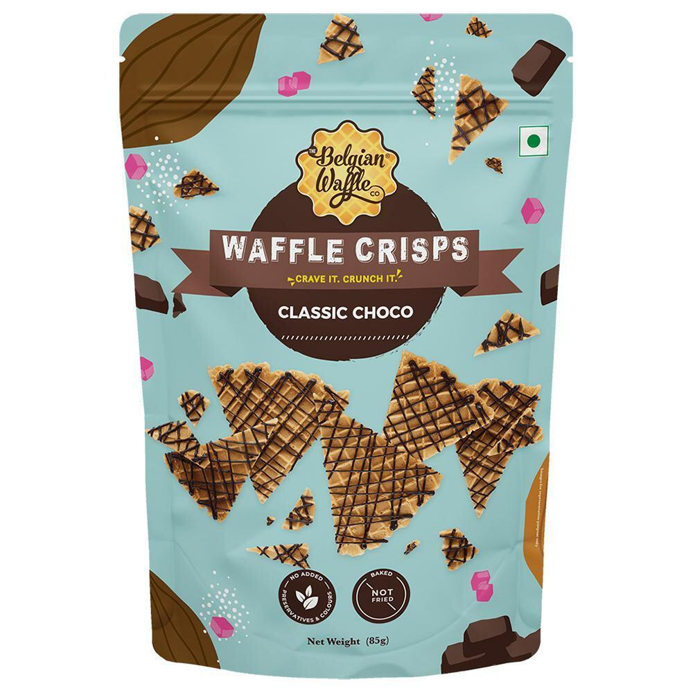TheBelgian Waffle Co | The Belgian Waffle Co. Chocolate Flavour Waffle Crisps 85 g